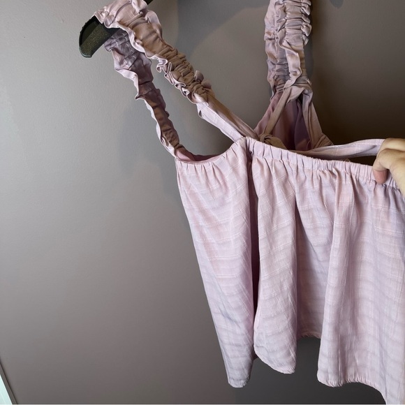 Pink Lily Nothings Impossible Ruffle Straps Berry Tank 2XL - Picture 9 of 14